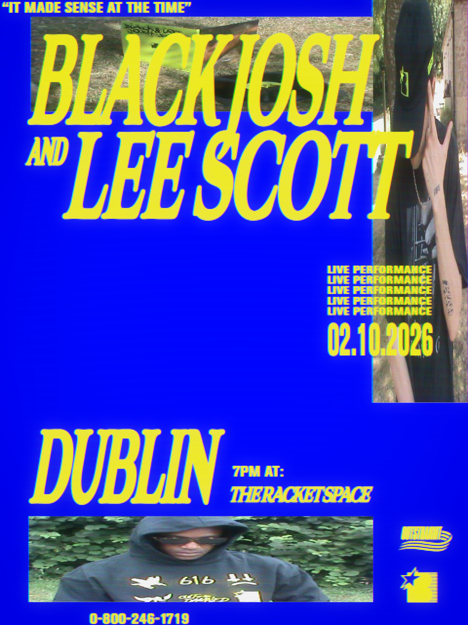 Black Josh & Lee Scott — The Racket Space, Dublin 03.10.2026